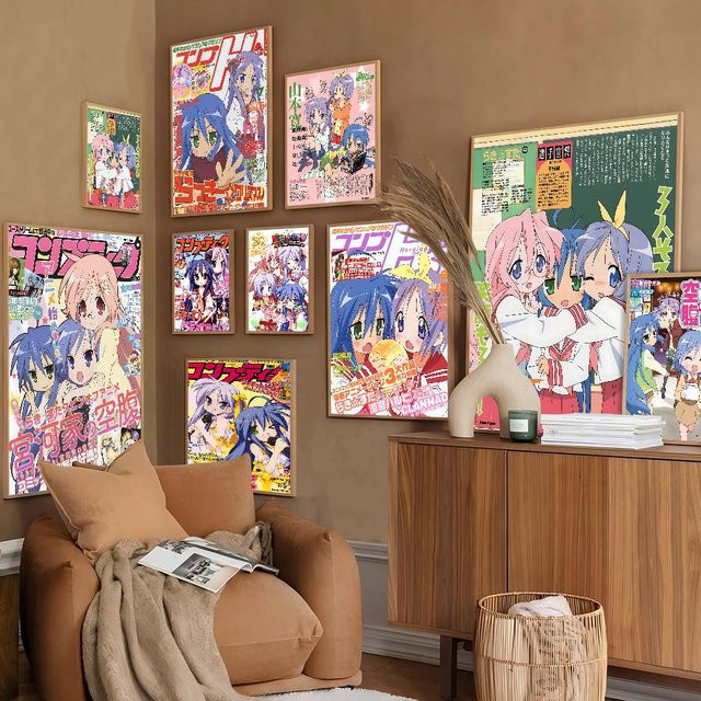 Potdemiel Anime Lucky Star Poster im Portraitformat ohne Rahmen - Bild 1