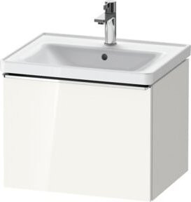 Duravit Waschtischunterschrank D-Neo wandhängend in Weiß, B: 58,4 cm, T: 45,2 cm, H: 44 cm - Bild 1