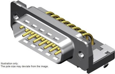 Molex D-SUB Steckverbinder 1731091910 mit 37 Lötpins in Weiß und Silber - Bild 1