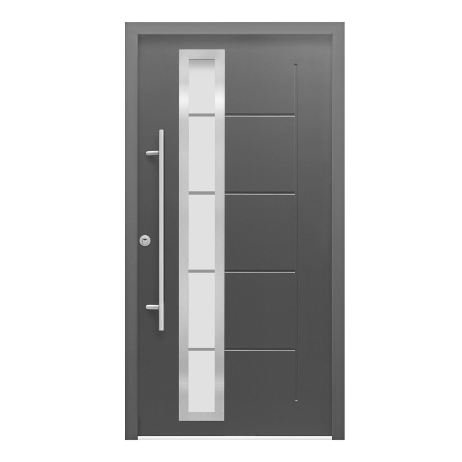 Splendoor Sicherheits-Haustür ThermoSpace Prime Paris RC2 in Anthrazit mit Glaseinsatz, B/H: 110 x 210 cm, Anschlag Links - Bild 2
