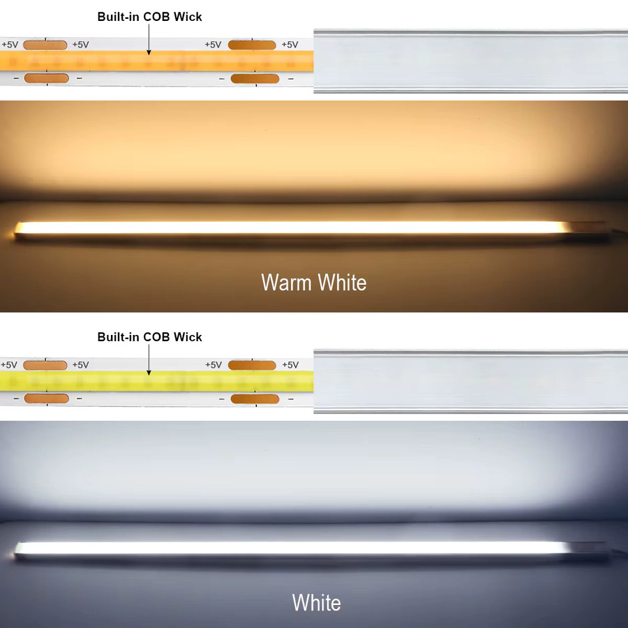 Lcamaw LED Lichtleiste mit Bewegungssensor und USB-Anschluss, Weiß, Breite: 30 cm - Bild 3