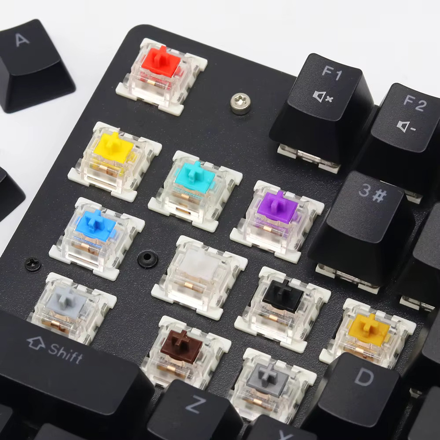 30 Stück Outemu mechanische Tastaturschalter für Gaming-Tastaturen, 3-polig, RGB-LED, in Rot und Multicolour - Bild 2