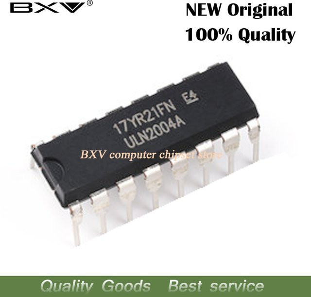 10 Stück ULN2004AN DIP16 IC Chips in Schwarz - Bild 1