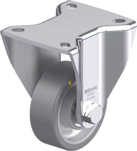 Blickle Bockrolle BH-ALTH 80K-AS in Silber/Grau mit Schraubbefestigung, Rad-Durchmesser: 80 mm, Tragfähigkeit (max.): 200 kg - Bild 1