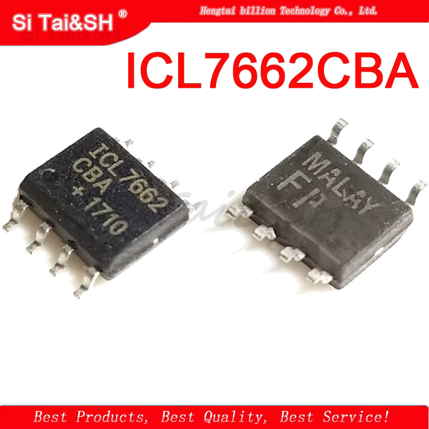 Si Tai&SH ICL7660AIBZ ICL7662 CMOS Spannungsverwandler SOP-8 in Schwarz, 10er Set - Bild 2