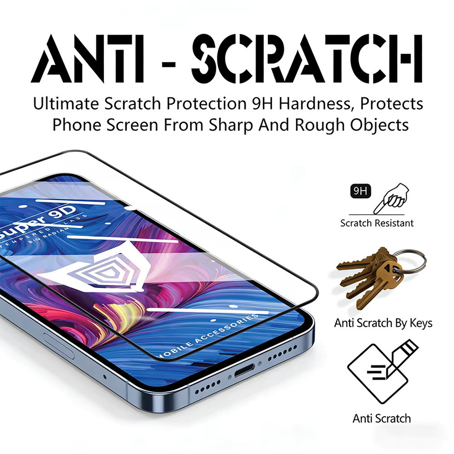 NNBILI Displayschutz aus gehärtetem 2,5D Glas mit 9H Härtegrad, transparent, für Samsung Galaxy A-Serie und Samsung Galaxy S-Serie - Bild 2