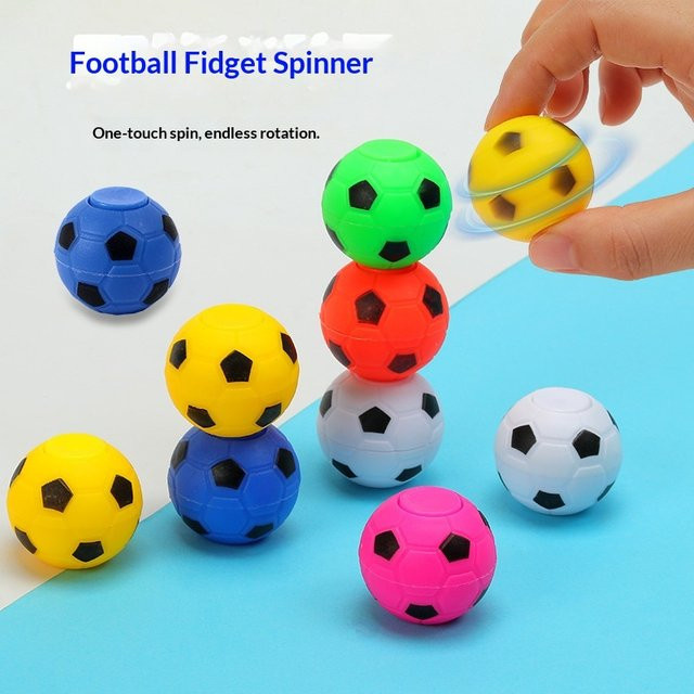soulbao Mini-Fidget-Spinner Fußballbälle, 10-teiliges Set - Bild 1