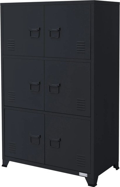 ML-Design Aktenschrank aus Stahl in Anthrazit Matt, Freistehend, B/T/H: 75 x 40 x 120 cm - Bild 1