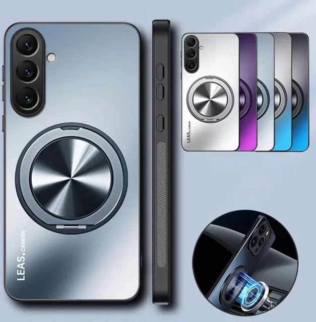 AG Mattierte Handyhülle mit Drehhalterung und Fallschutz für Samsung Galaxy S26 Ultra Plus S25 S24 S23 S26 FE A57 A37 A27 A17 A07 in Blau - Bild 1