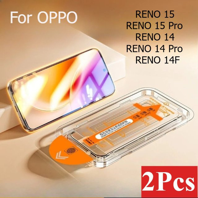 2er-Set Gehärtetes Glas Displayschutzfolie für OPPO Reno 15 Pro, 14 Pro und 14FS in Transparent - Bild 1