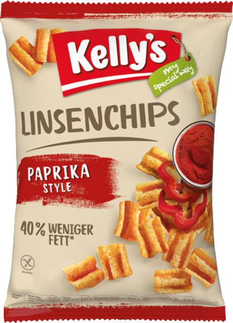 Kelly's LinsenChips Paprika Style 90 g - Bild 1
