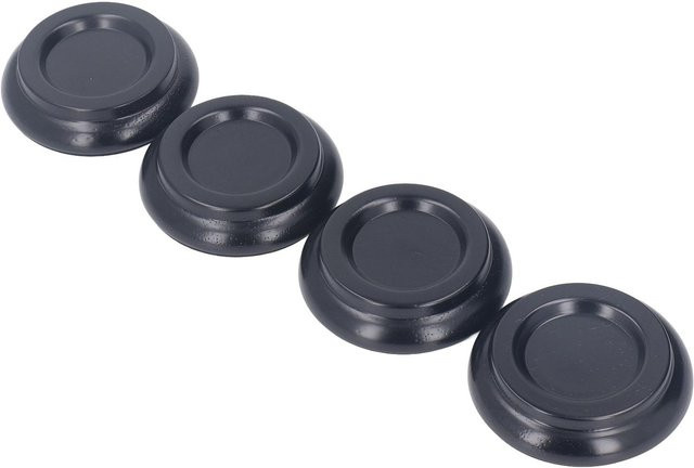 4er-Set Painter Klavier Bodenschutz Anti-Vibrations-Untersetzer in Schwarz - Bild 1