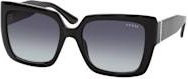 Guess GU 00200 01B Sonnenbrille, Quadratisch, Vollrand, Kunststoff, Damen, schwarz, grau - Bild 1