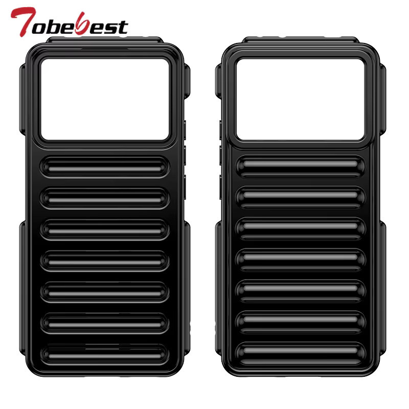 Stoßfeste Silikon Schutzhülle mit Luftkissen-Funktion für Xiaomi POCO X6 M6 F6 Pro Neo C61 C65 4G 5G in Schwarz - Bild 4
