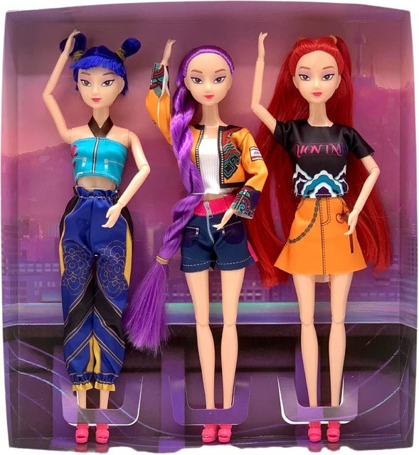 Wucifang Jewelry K-Pop Dämonenjäger Anime Figuren, Vinyl Puppen, pink, ab 14 Jahren - Bild 1