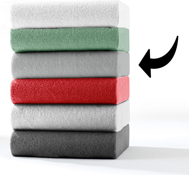 Dreamtex Polar-Fleece-Spannbetttuch aus Polyester, B/T: 90 x 100 x 200 cm - Bild 1