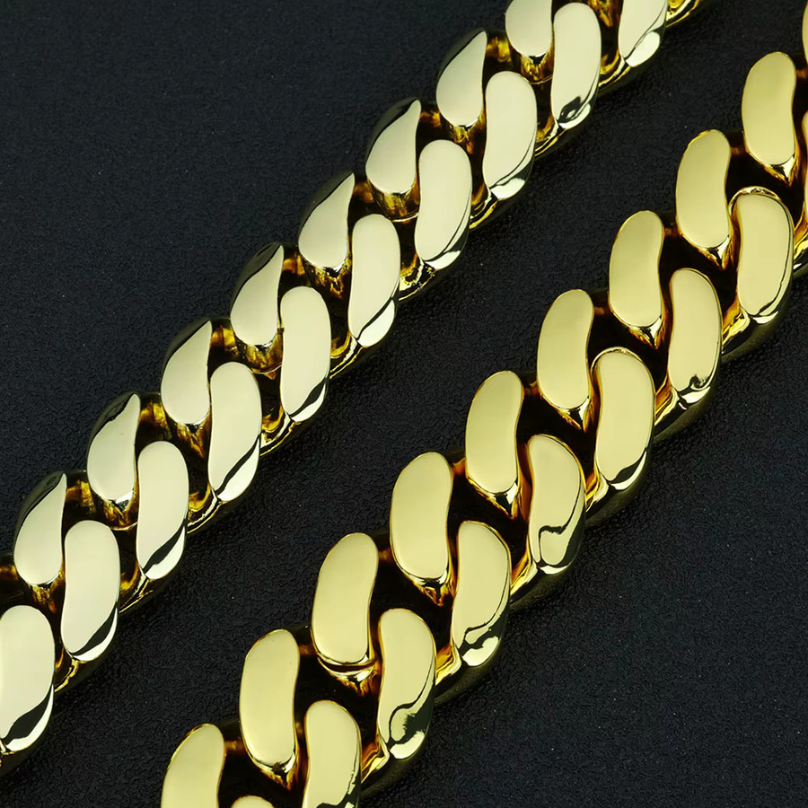 ESKEEM Kette Messing, Gold, Herren, 10/12/22 mm - Bild 2