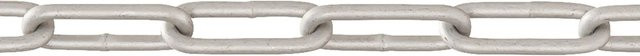 Conacord Schweißkette Form C aus Stahl in Silber, Durchmesser: 3 mm, Länge: 26 mm, Meterware - Bild 1