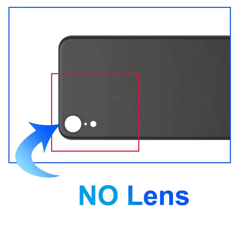 Sinmaytai Ersatzgehäuse für iPhone XR Rückglas und Akkudeckel in Schwarz oder Weiß - Bild 4