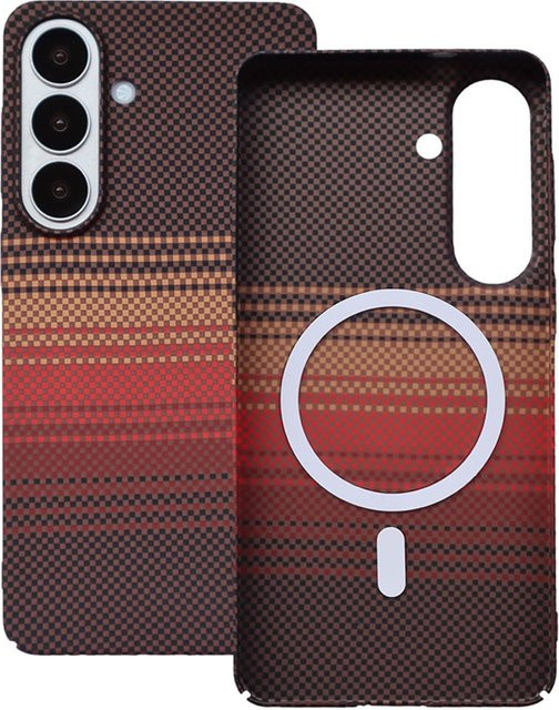 Magnetische MagSafe Handyhülle mit Carbonfaser-Textur für Samsung Galaxy S26 S25 S24 S23 S22 Ultra A55 A56 A15 A57 in Multicolour Matte Abdeckung - Bild 1