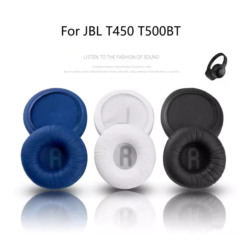 JBL Ersatz Leder-Ohrpolster in Schwarz für T450, T500BT und Tune600BTNC mit 70 mm Durchmesser - Bild 2