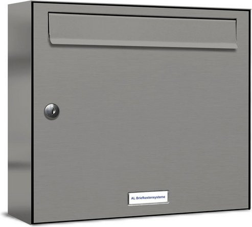 AL Briefkasten Aufputzmontage für 1 Partei, grau, B/H/T: 153,545 x 34,5 x 11,6 cm - Bild 1
