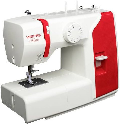 Veritas Freiarmnähmaschine Marie in Weiß und Rot - Bild 1