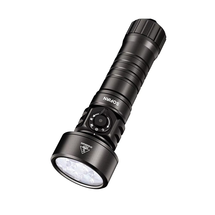 SOFIRN SD11 Tauchlampe Schwarz, 5000 Lumen, IPX8 Wasserdicht bis 100m, Wiederaufladbare Unterwasser-Taschenlampe aus Aluminium - Bild 5