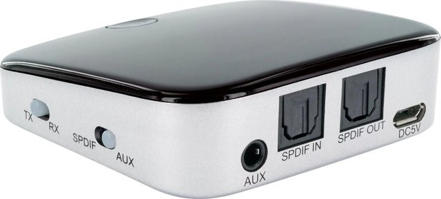 Schwaiger DAR100 513 Bluetooth Musik-Sender und Empfänger in Schwarz und Silber - Bild 1