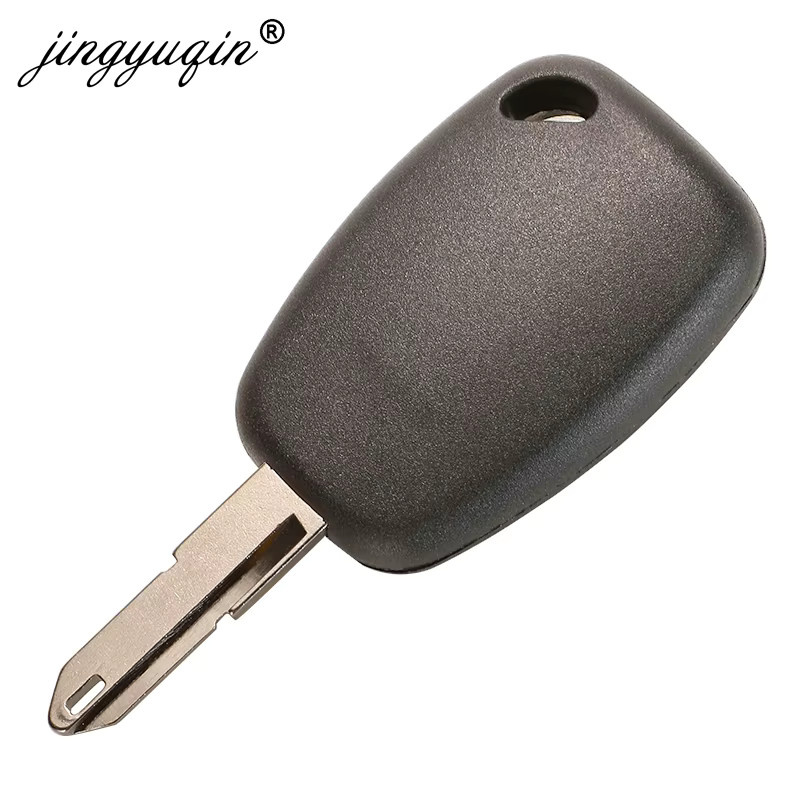 Jingyuqin 10er Set Auto Fernschlüssel für Renault Clio Scenic Kangoo, 433MHz PCF7946 Chip, 2 Knopf Blade Schlüssel, Schwarz - Bild 3