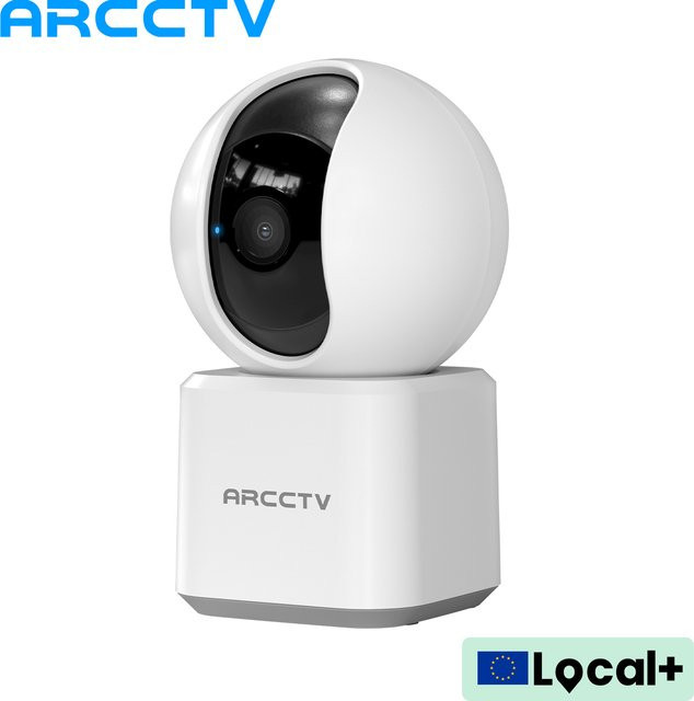 ARCCTV 2K Babyphone-Kamera mit WLAN, HD-Auflösung, Zwei-Wege-Kommunikation, IR-Nachtsicht und 360° PTZ-Funktion mit automatischer Verfolgung in Weiß - Bild 1