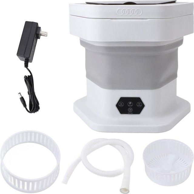Aimo Mini Faltbare Waschmaschine und Schleuderkombination in Grau mit Toplader-Funktion für Babykleidung - Bild 1