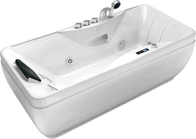 AcquaVapore Whirlpool Badewanne mit Vollausstattung in Weiß, B/T/H: 170 x 80 cm - Bild 1