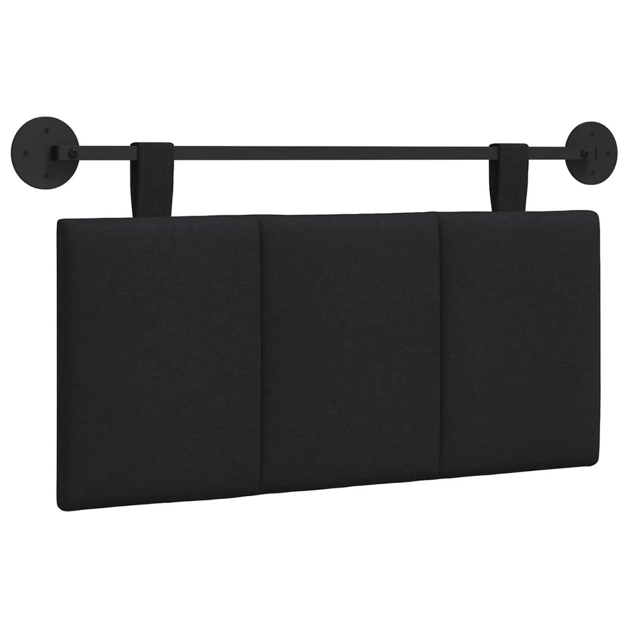 vidaXL Wandmontiertes Polsterpaneel in Schwarz mit Stoffbezug, B/H/T: 100 x 55 x 5 cm - Bild 2