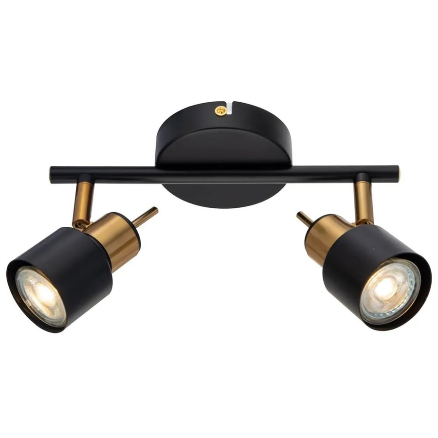 Arte Lamp Deckenstrahler Almach 2-flammig schwenkbar Schwarz GU10 - Bild 2