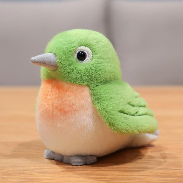 Yiran toy Zwitschernder Vogel, Plüschtier, Meise, Bunt, 12cm - Bild 1