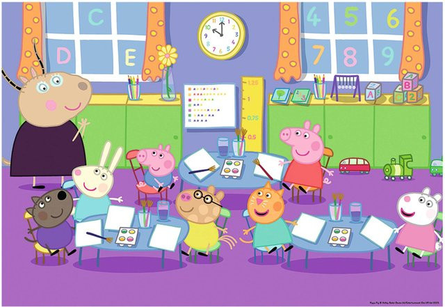 Ravensburger Peppa Pig Peppa in der Schule, Puzzle, ab 4 Jahren - Bild 1