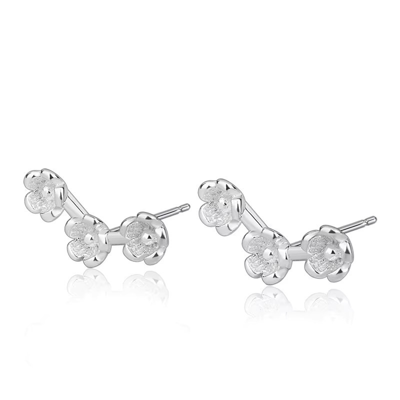 GaGa-Duck Ohrstecker, Blumen, 925 Silber - Bild 5