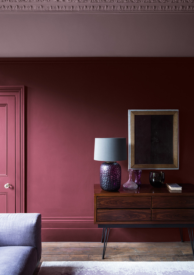 Paint & Paper Library Pure Flat Emulsion Wandfarbe Lady Char's Lilac 368 in Lila, 0,75 l - Bild 1