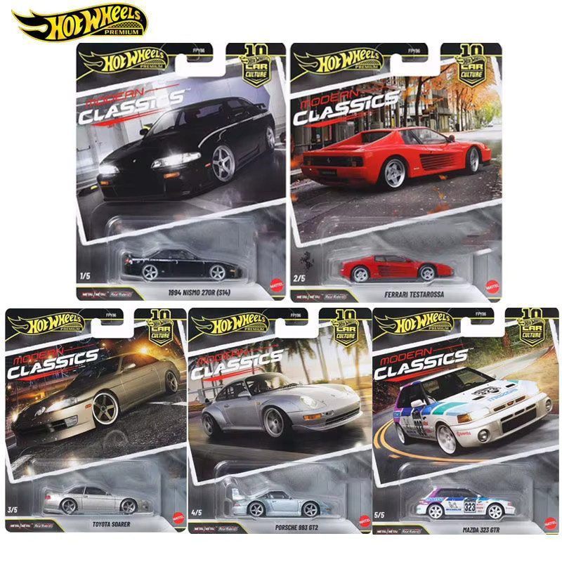 Hot Wheels Automodell, Ferrari Testarossa Porsche 993 GT2 Mazda, 1:64 - Bild 2