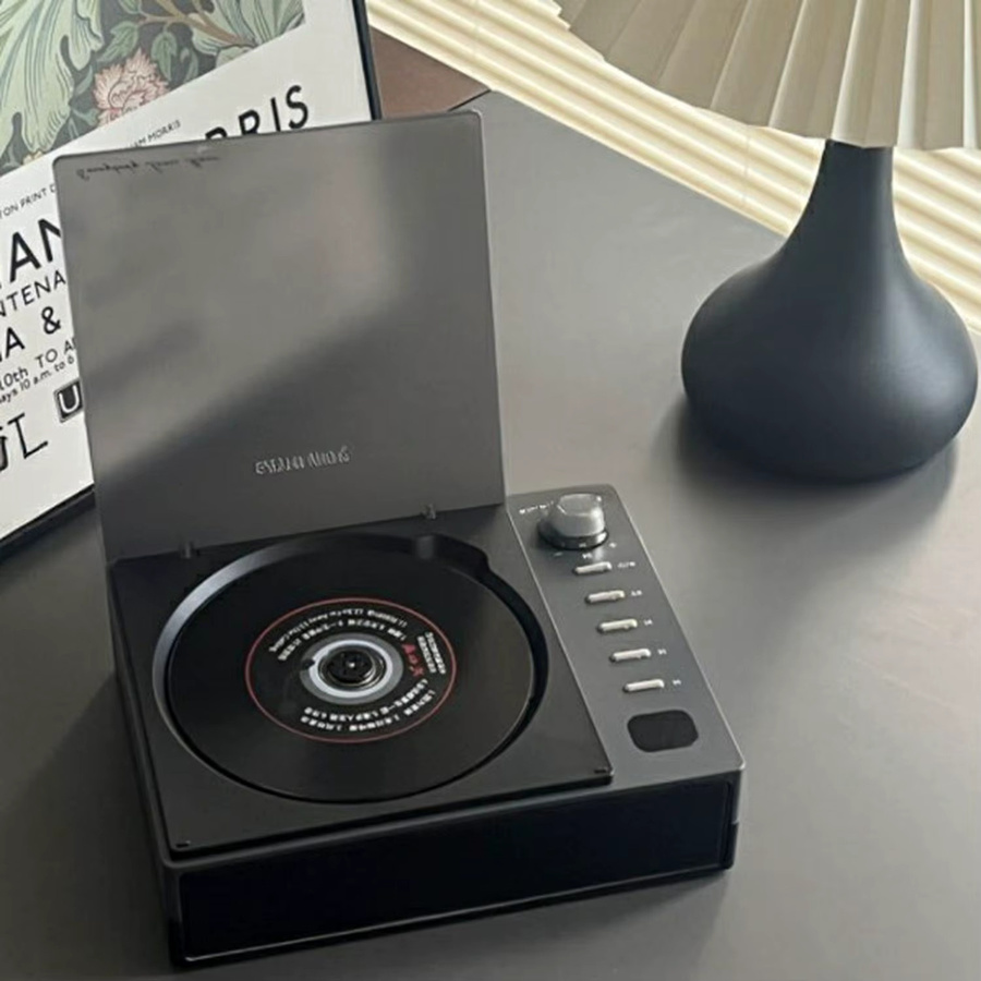 Bytelike Kompaktes CD-Player Heimgerät mit Bluetooth, USB und AUX in Orange - Bild 2