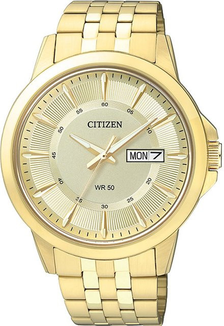 Citizen Armbanduhr Quarz, Edelstahl, Gold, 41 mm, Herren - Bild 1