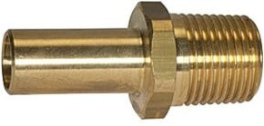 Riegler Einschraubstutzen aus Messing in Gold, 3/4 BSP, für Rohr Außen Durchmesser: 28 mm - Bild 1
