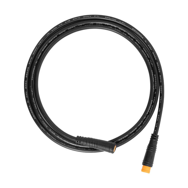 BAFANG E-Bike Umrüstsatz mit 3-poligem Stecker, Sensor und Daumengas-Verlängerung, wasserdichtes Kabel, männlich zu weiblich, schwarz - Bild 3