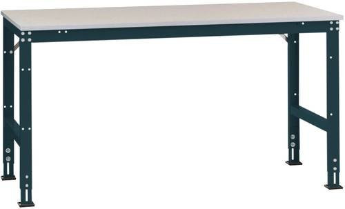 Manuflex AU6049.7016 Arbeits-Anbautisch UNIVERSAL Standard mit PVC Dekorplatte in Anthrazit, B/T/H: 150 x 60 x 76-87 cm - Bild 1