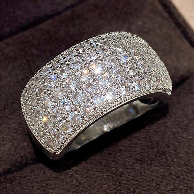 Yiran Jewelry Ring, Kupfer, Silber, Zirkonia, Damen - Bild 1
