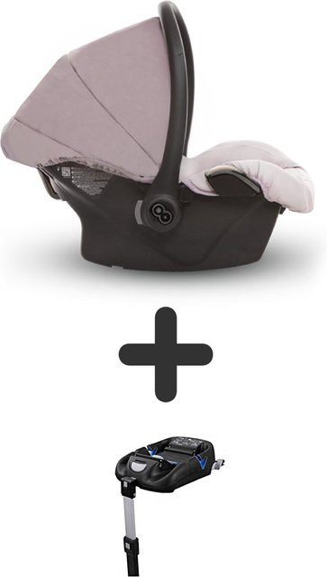 TPFLiving Babyschale Ultra Stoff in Pastell und Nickel mit oder ohne Isofix - Bild 1
