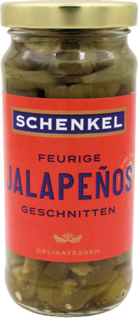 Schenkel Jalapeños FEURIG geschnitten 125 g - Bild 1