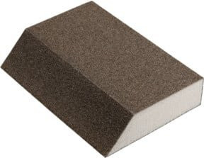 Klingspor SK 700 A Schleifklotz mit Korund Korn 150, Farbe: Braun, B/T/H: 12,5 x 8,9 x 2,5 cm - Bild 1