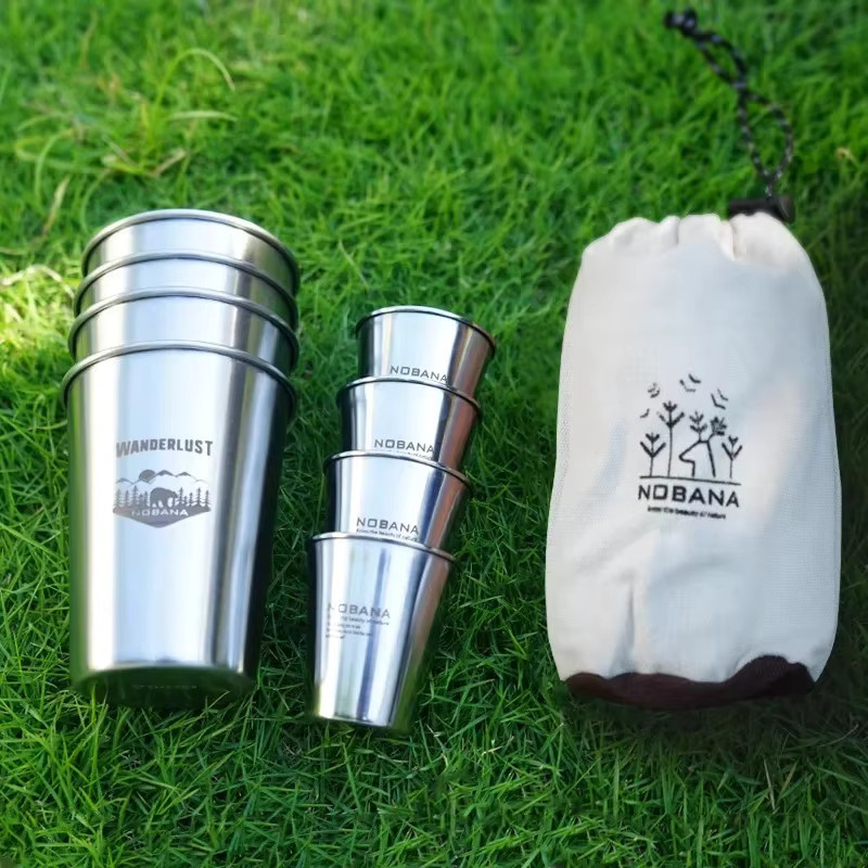 CLS NOBANA Tumbler aus Edelstahl in Silber für Camping und Outdoor-Aktivitäten - Bild 4